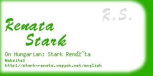 renata stark business card